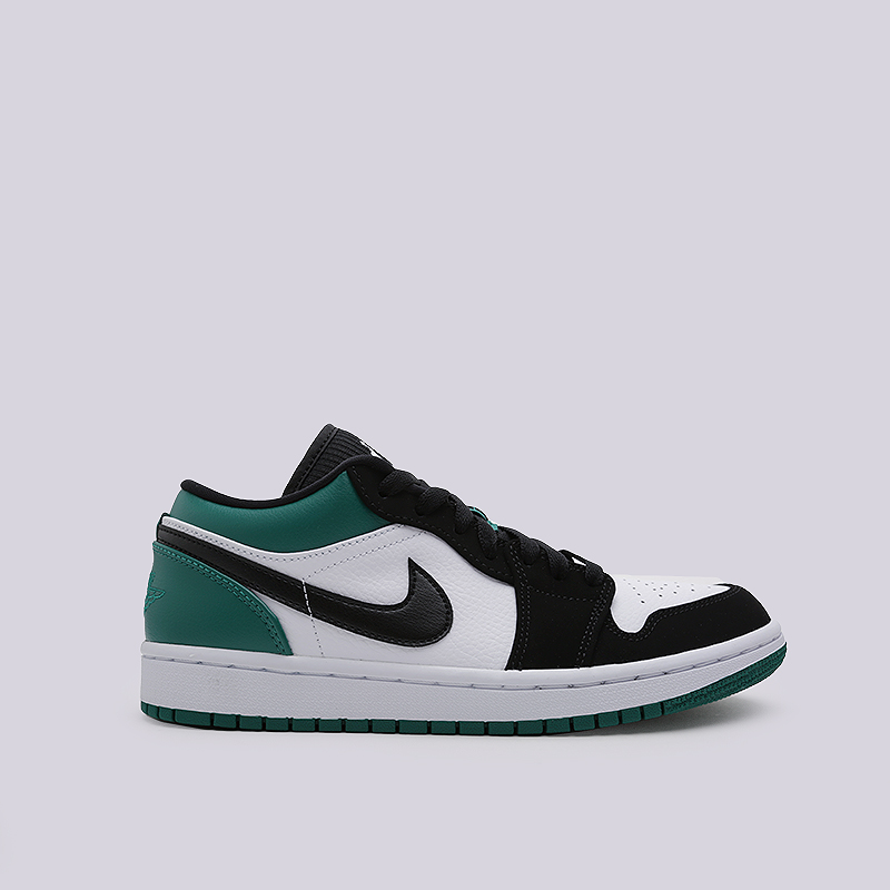 мужские зеленые кроссовки Jordan 1 Low 553558-113 - цена, описание, фото 1